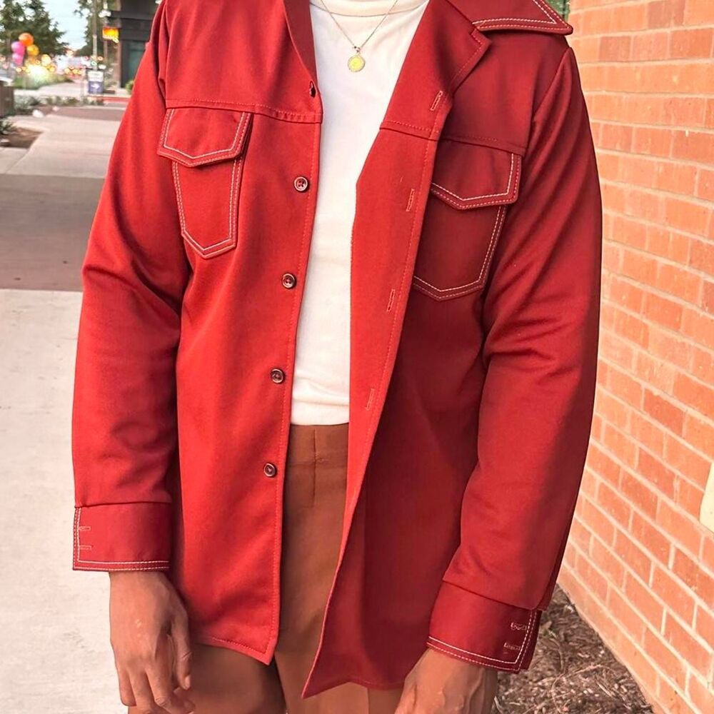 vintage farah time out oxblood 888b